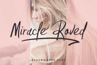 Miracle Roved Font by Pasha Larin — Script Handwritten Font — thumbnail 1