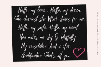 Miracle Roved Font by Pasha Larin — Script Handwritten Font — thumbnail 5