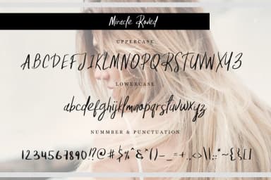 Miracle Roved Font by Pasha Larin — Script Handwritten Font — thumbnail 7