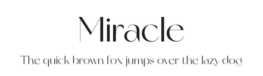 Miracle by Artem Nevsky — Sans Serif Font