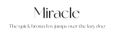 Miracle by Artem Nevsky — Sans Serif Font — thumbnail 1
