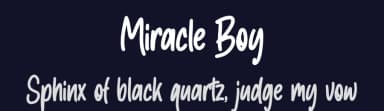 Miracle Boy by NJ Studio — Script Handwritten Font — thumbnail 2
