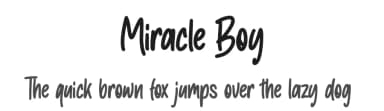 Miracle Boy by NJ Studio — Script Handwritten Font — thumbnail 1