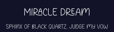 Miracle Dream by Graphix Line Studio — Script Handwritten Font — thumbnail 2