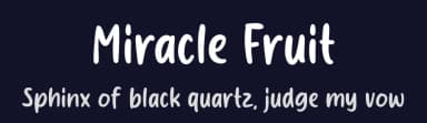 Miracle Fruit by Origin Type — Script Handwritten Font — thumbnail 2