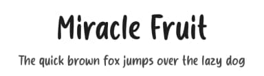 Miracle Fruit by Origin Type — Script Handwritten Font — thumbnail 1