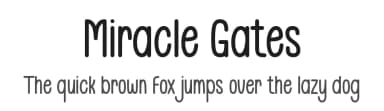 Miracle Gates by Hardiboy Design — Script Handwritten Font — thumbnail 1