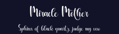Miracle Mother by Supersemar Letter — Script Handwritten Font — thumbnail 2