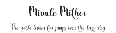 Miracle Mother by Supersemar Letter — Script Handwritten Font — thumbnail 1