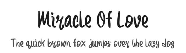 Miracle Of Love by Booga Letter — Script Handwritten Font