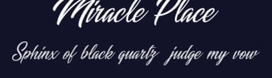 Miracle Place by Billy Argel Fonts ® — Script Handwritten Font — thumbnail 2