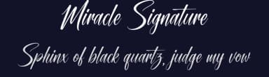 Miracle Signature by Aveni Letter Type — Script Handwritten Font — thumbnail 2