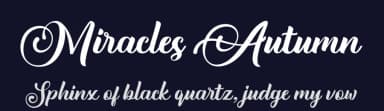 Miracles Autumn by Miftah Arzaq — Script Handwritten Font — thumbnail 2