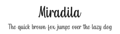 Miradila by Mytype Studio — Script Handwritten Font — thumbnail 1