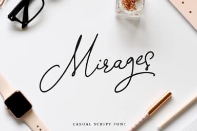 Mirages Font by Pasha Larin — Script Handwritten Font — thumbnail 1