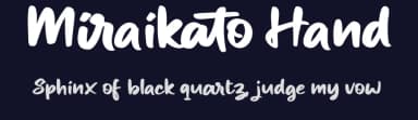 Miraikato Hand by Måns Grebäck — Script Handwritten Font — thumbnail 2