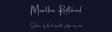Mirallove Restimond by MJB Letters — Script Handwritten Font — thumbnail 2