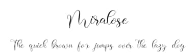 Miralose by NanaNissa — Script Handwritten Font — thumbnail 1