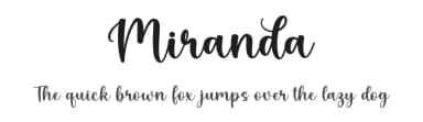 Miranda by Graphix Line Studio — Script Handwritten Font — thumbnail 1