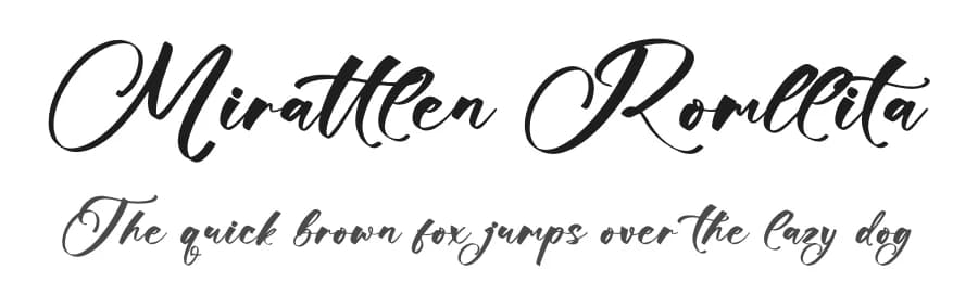 Mirattlen Romllita by Letterena Studios — Script Handwritten Font