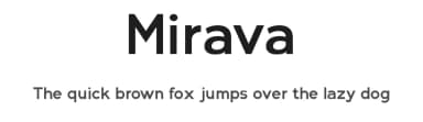 Mirava by Din Studio — Sans Serif Font — thumbnail 1