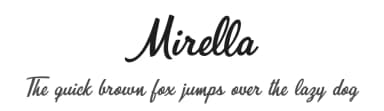 Mirella by Billy Argel Fonts ® — Script Handwritten Font — thumbnail 1