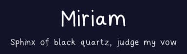 Miriam by Miriam Malein — Script Handwritten Font — thumbnail 2