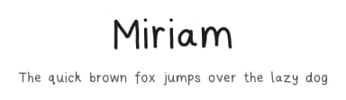 Miriam by Miriam Malein — Script Handwritten Font — thumbnail 1