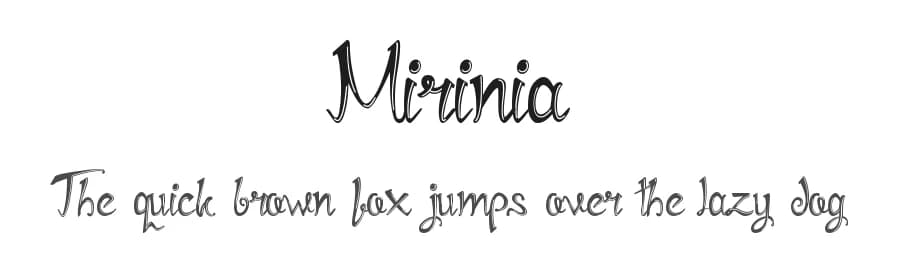 Mirinia by Edric Studio — Script Handwritten Font