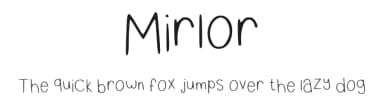 Mirlor by Mirlor Design — Script Handwritten Font — thumbnail 1