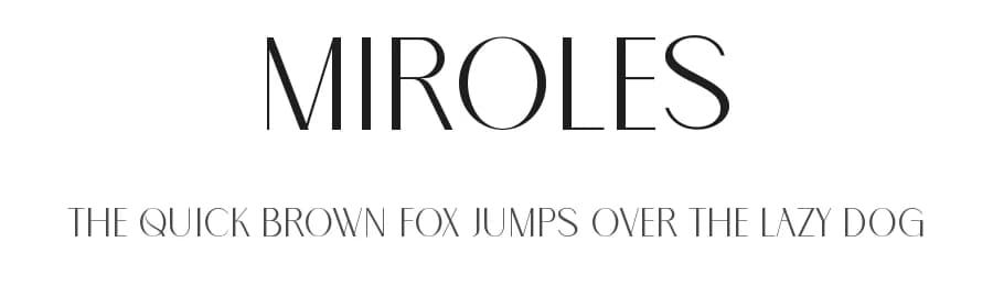 Miroles by Penatic Studio — Sans Serif Font