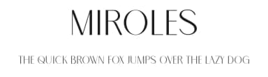 Miroles by Penatic Studio — Sans Serif Font — thumbnail 1
