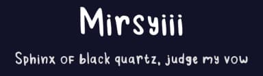 Mirsyiii by Marsya C — Script Handwritten Font — thumbnail 2