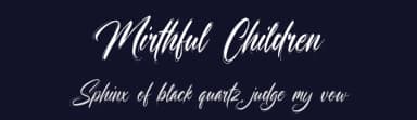 Mirthful Children by Octotype  | Thomas Boucherie — Script Handwritten Font — thumbnail 2