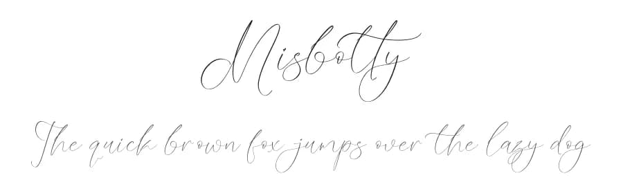 Misbotty by Letterena Studios — Script Handwritten Font