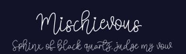 Mischievous by Teguh Valentino — Script Handwritten Font — thumbnail 2