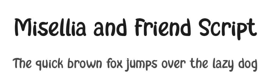 Misellia and Friend Script by 7NTypes — Script Handwritten Font