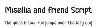 Misellia and Friend Script by 7NTypes — Script Handwritten Font — thumbnail 1