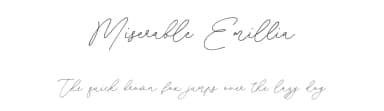 Miserable Emillia by Allouse Studio — Script Handwritten Font — thumbnail 1