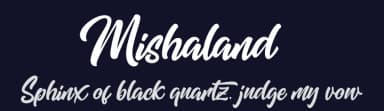 Mishaland by Thirtypath — Script Handwritten Font — thumbnail 2