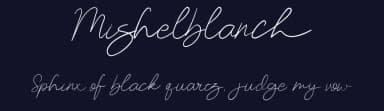 Mishelblanch by Ahmad Kartiwa — Script Handwritten Font — thumbnail 2
