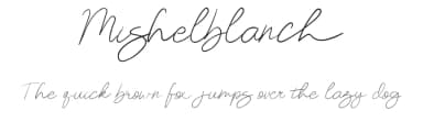 Mishelblanch by Ahmad Kartiwa — Script Handwritten Font — thumbnail 1