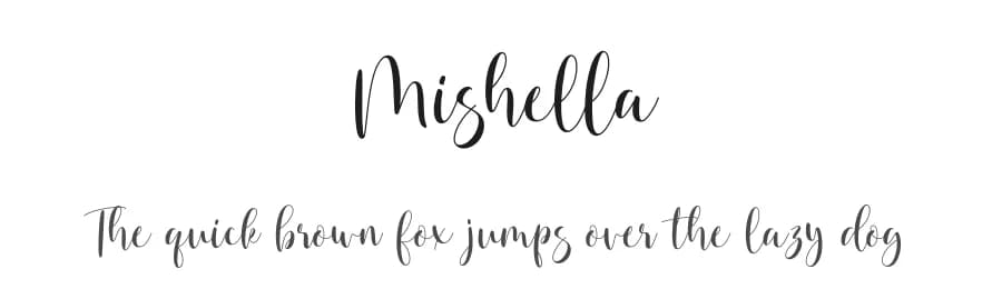 Mishella by Cupcake Std — Script Handwritten Font