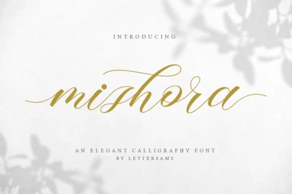 Mishora Script Font by Lettersams — Script Handwritten Font
