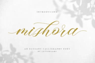 Mishora Script Font by Lettersams — Script Handwritten Font — thumbnail 1