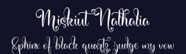 Miskiut Nathalia by Integritype Studio — Script Handwritten Font — thumbnail 2