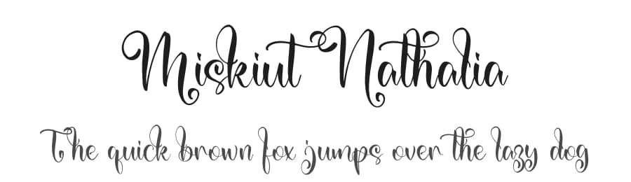 Miskiut Nathalia by Integritype Studio — Script Handwritten Font