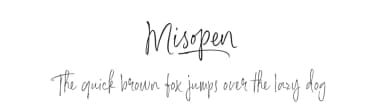 Misopen by Majestype — Script Handwritten Font — thumbnail 1