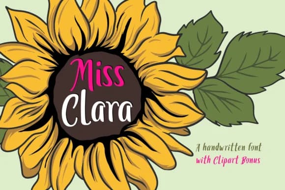 Miss Clara Font by Dreamink (7ntypes) — Script Handwritten Font