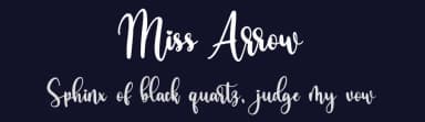 Miss Arrow by Bearytype — Script Handwritten Font — thumbnail 2